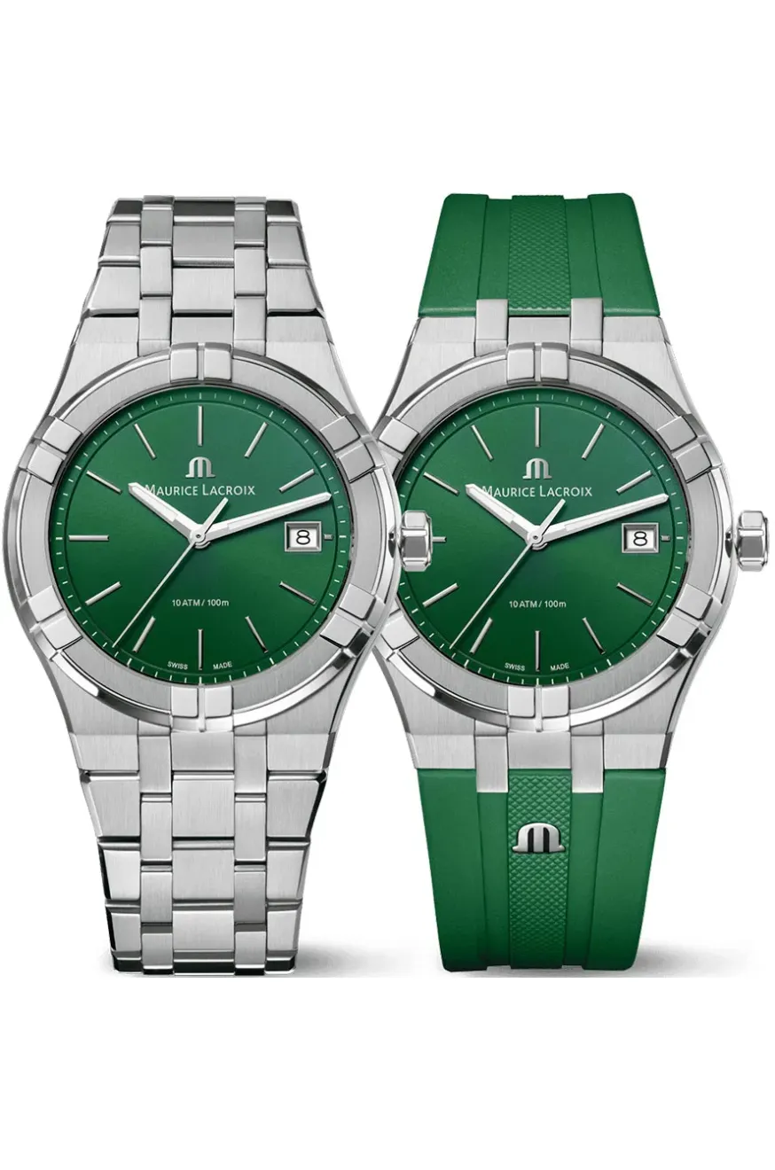 Мужские кварцевые часы MAURICE LACROIX AI1108-SS00F-630-D производства Швейцария